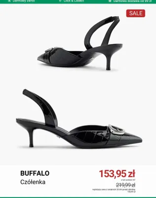 Czółenka Buffalo promocja w Deichmann