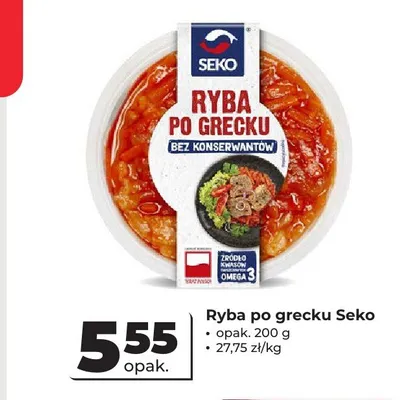 Ryba po grecku Seko promocja w Odido