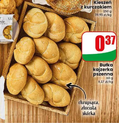 Bułka kajzerka pszenna promocja w Dino