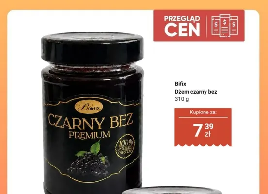 Dżem czarny bez Bifix Premium promocja w Dino