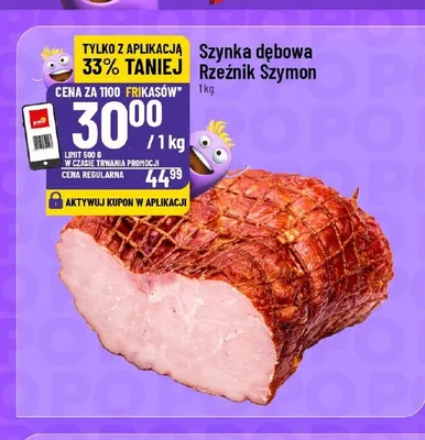 Szynka dębowa Rzeźnik Szymon promocja w POLOmarket