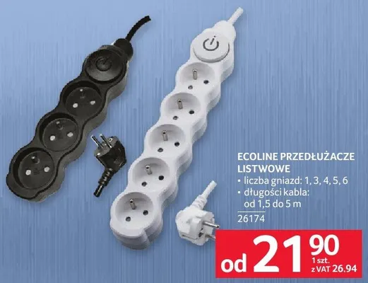 Przedłużacze listwowe promocja w Selgros