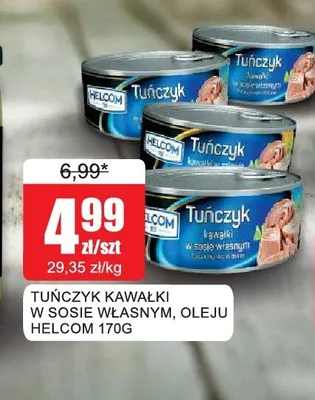 Tuńczyk kawałki w oleju Helcom promocja w Bingo