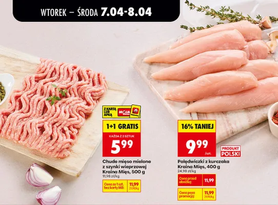 Chude mięso mielone z szynki wieprzowej promocja w Biedronka