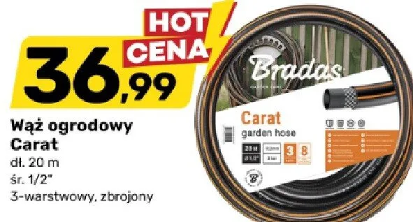 Wąż ogrodowy Carat promocja w Bricomarche