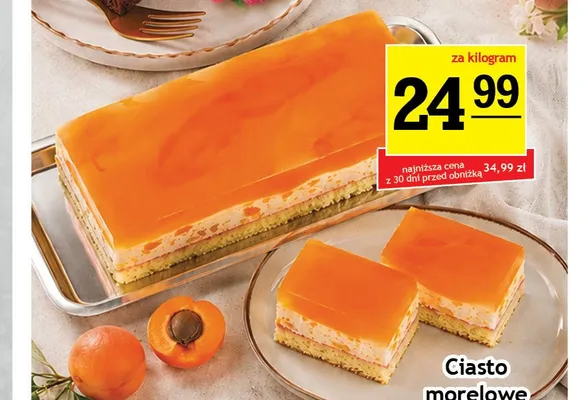 Ciasto morelowe z galaretką Bizon promocja w Gram Market