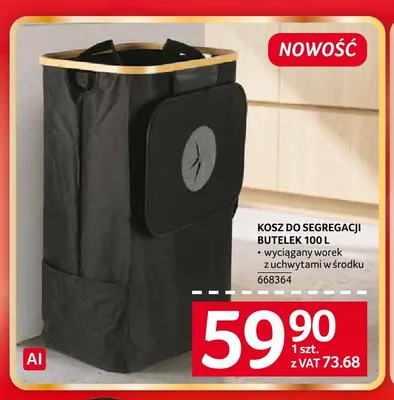 Kosz do segregacji butelek 100 l promocja w Selgros