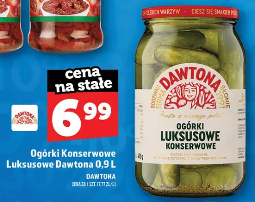 Ogórki konserwowe luksusowe Dawtona promocja w TOPAZ