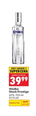 Wódka Stock Prestige 40% promocja w Biedronka