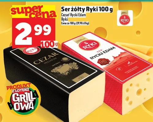 Ser żółty Cezar Premium Ryki promocja w TOPAZ