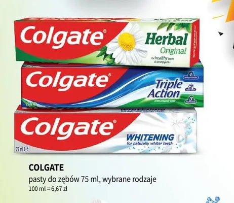 Pasta do zębów Colgate Whitening promocja w Drogerie Polskie