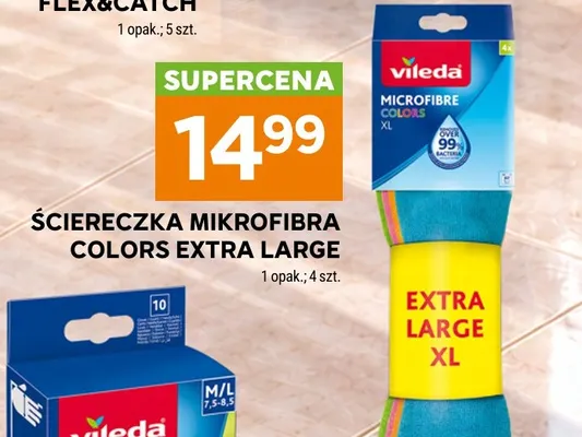 Ściereczka mikrofibra Colors Extra Large Vileda promocja w Stokrotka