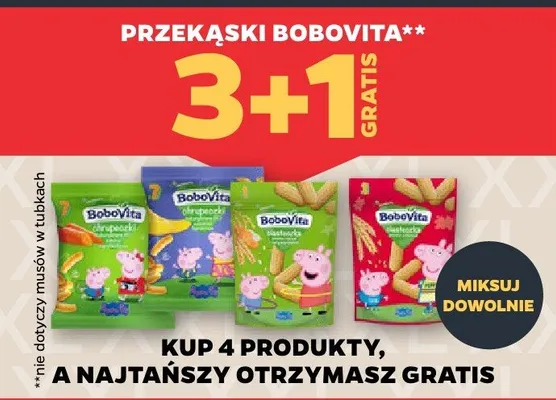 Przekąski Bobovita 3+1 GRATIS promocja w Netto
