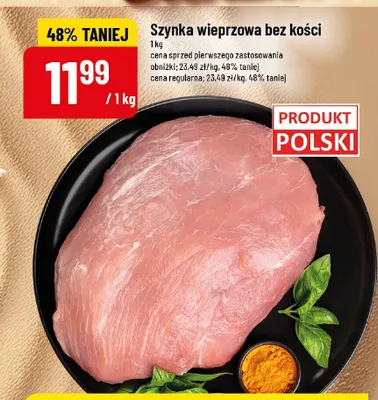 Szynka wieprzowa bez kości promocja w POLOmarket