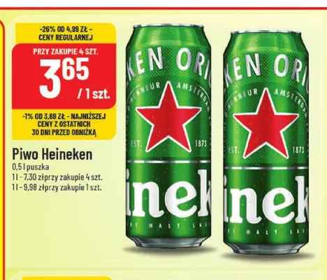Piwo Heineken promocja w POLOmarket
