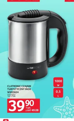 Czajnik turystyczny Clatronic Inox WKR3624 0,5 l promocja w Selgros