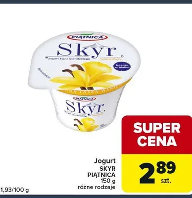 Jogurt Skyr różne rodzaje Piątnica promocja w Globi