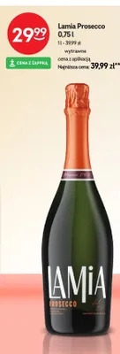 Wino musujące Lamia Prosecco promocja w Żabka
