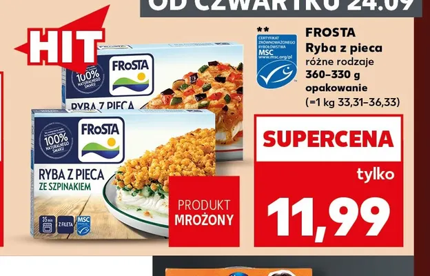 Ryba z pieca Frosta promocja w Kaufland