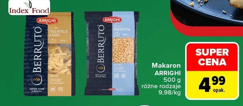 Makaron Arrighi Biavetta promocja w Carrefour