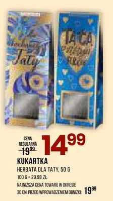 Herbata dla taty Kukartka promocja w Drogerie Natura