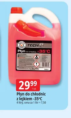 Płyn do chłodnic z lejkiem -35°C Tech 9 promocja w Leclerc