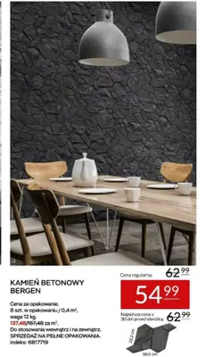 Kamień betonowy Bergen promocja w Abra Meble