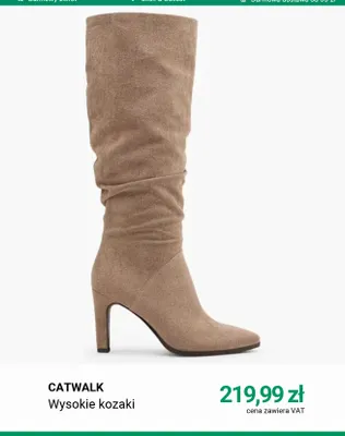 Wysokie kozaki Catwalk promocja w Deichmann
