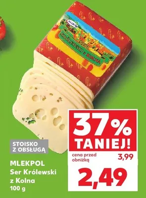 Ser Królewski z Kolna Mlekpol promocja w Kaufland