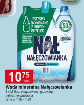 Woda mineralna Nałęczowianka promocja w Leclerc