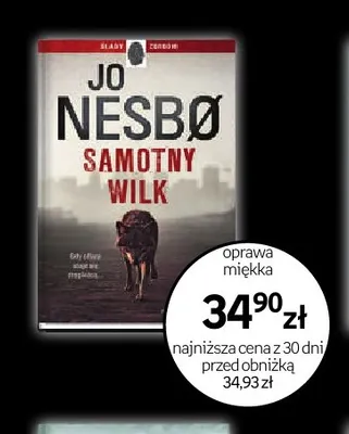 Książka Samotny wilk Jo Nesbø promocja w Empik