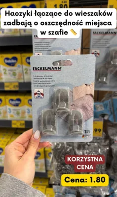 Haczyki łączące do wieszaków promocja w Kaufland