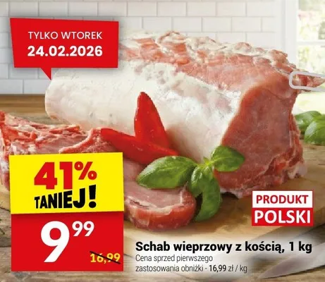 Schab wieprzowy z kością promocja w Twój Market