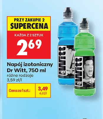 Napój izotoniczny Dr Witt promocja w Biedronka