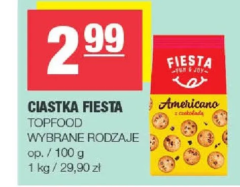 Ciastka wybrane rodzaje Americano promocja w SPAR