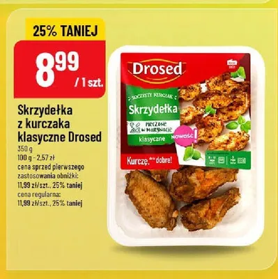 Skrzydełka z kurczaka klasyczne Drosed promocja w POLOmarket