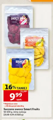 Suszone owoce Smart Fruits smoczy owoc promocja w Auchan