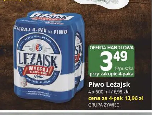 Piwo Leżajsk 4-pak promocja w Marketvita