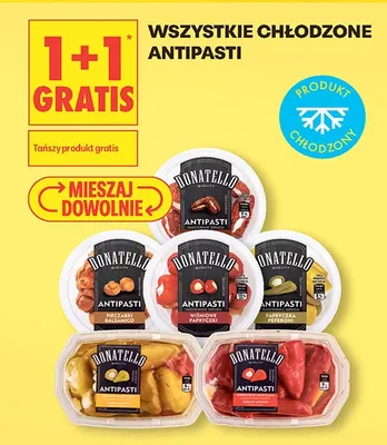 Antipasti chłodzone Donatello zielone papryczki promocja w Biedronka
