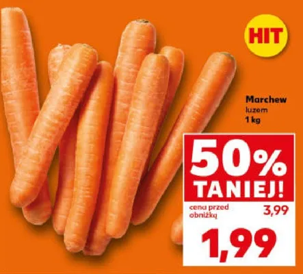 Marchew luzem promocja w Kaufland