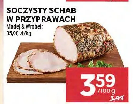 Soczysty schab w przyprawach Madęga & Wróbel promocja w Stokrotka