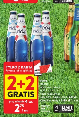Piwo 1664 Blanc promocja w Intermarche
