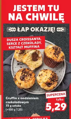 Cruffin z nadzieniem czekoladowym promocja w Kaufland