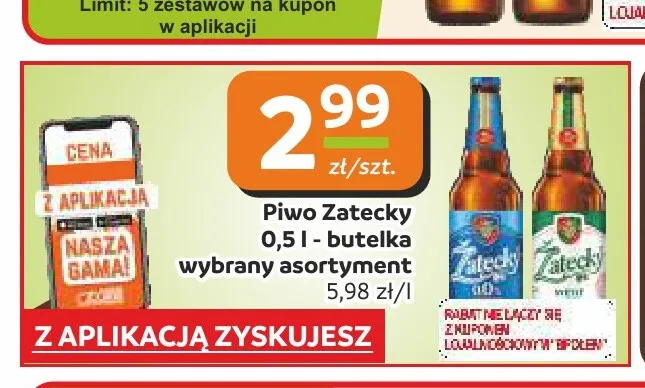 Piwo Zatecky Svetly Lezak promocja w Społem Częstochowa