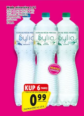 Woda mineralna niegazowana Sylia promocja w Prim Market