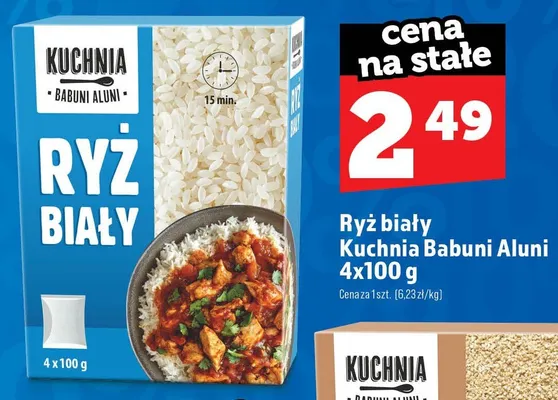 Ryż biały Kuchnia Babuni Aluni 4-pak 100 g promocja w TOPAZ