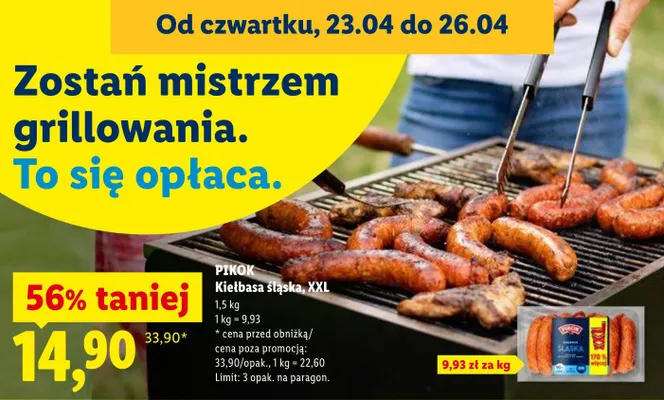 Kiełbasa śląska XXL promocja w Lidl