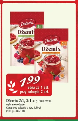 Dżemix 3:1 Delecta promocja w CEZAR Delikatesy