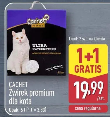 Żwirek premium dla kota promocja w Aldi
