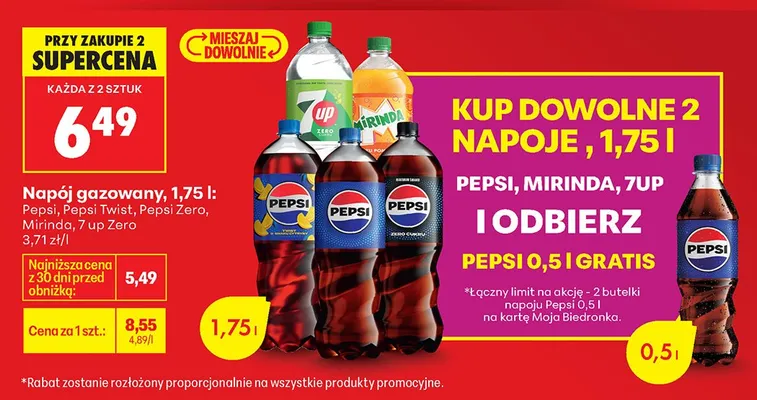 Napój gazowany promocja w Biedronka